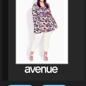 Avenue Colorful Floral Top